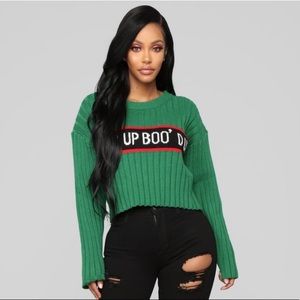 FN ‘Boo’d up’ Cropped Sweater